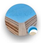 Liner 75 / 100me compatible piscinelle rg9 - octogonale allonge