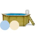 Liner piscine bois octo allonge aqualux 6. 45 x 4. 70 x 1. 28 m
