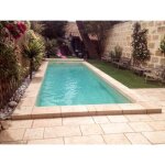 Margelle piscine plate pompi : bassin de 9. 00 x 4. 50 m