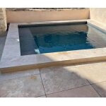 Margelle travertin 61 x 33 x 5 cm : beige 1er choix classic : au ml Margelle travertin 61 x 33 x 5 cm : beige 1er choix classic : au ml