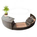 Netspa mobilier pour spa vita premium 160 - ensemble de 5 modules
