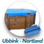 Nortland bche hiver piscine bois samoa 2  ubbink rect. 300 x 430 cm