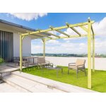 Pergola jardin en bois massif : barcelona 300 x 300 cm