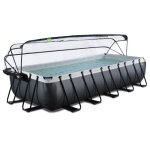 Piscine autoportante black 540x250x100cm + filtre  sable + dme