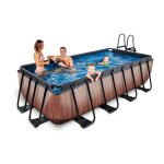 Piscine autoportante wood 400x200x122cm avec filtre à cartouche Piscine autoportante wood 400x200x122cm avec filtre à cartouche