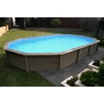Piscine b�ton aspect bois naturalis : d�cagonale 4, 72 x 6, 35 m