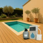 Piscine bloc polystyrne eco 4 x 2. 50 x 1. 50 m : filtration  sable