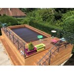 Piscine en bois immergé container 4 x 2. 50 m + filtration complète Piscine en bois immergé container 4 x 2. 50 m + filtration complète