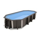 Piscine composite octogonale ed?line pool : 4. 99 x 3. 66 x 1. 20 m