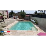 Piscine en coque les arcs de 6. 00x3. 50x1. 50m + filtration palette box Piscine en coque les arcs de 6. 00x3. 50x1. 50m + filtration palette box