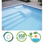 Piscine coque byzance 8 : 8. 20 x 4. 20 x 1. 50m + luxe + filtration en kit cologique
