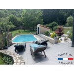 Piscine coque design tignes de 6. 00x3. 40x1. 50m + filtration coffre pvc hors sol Piscine coque design tignes de 6. 00x3. 40x1. 50m + filtration coffre pvc hors sol