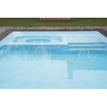 Piscine coque menphis 2 : 8. 70 x 4. 20 x 1. 50 m + luxe : pi�ces � sceller sans filtration