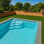 Distri box piscine coque phoc�e 4. 80 x 3. 20 x 1. 50 m + eco pi�ces � sceller sans filtration