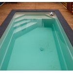 Piscine coque rome 4, 43 x 2, 56 x 1, 45 m + luxe + box palette Piscine coque rome 4, 43 x 2, 56 x 1, 45 m + luxe + box palette