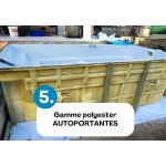 Piscine coque troie 35 : version autoportante + luxe pièces à sceller sans filtration Piscine coque troie 35 : version autoportante + luxe pièces à sceller sans filtration