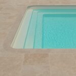 Piscine coque troie 6 : 5. 95 x 3. 20 x 1. 50 m + eco pi�ces � sceller sans filtration