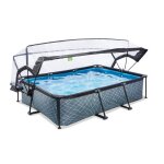 Piscine enfant stone 300x200x65 cm + filtre  cartouche + dme