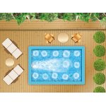 Piscine en kit 5 x 3 x 1. 50 m + nage  contre courant + 4 jets massants