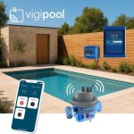 Piscine en kit b�ton connect�e : 7 x 3 x 1. 50 m fond plat