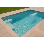 Piscine en kit bloc polystyrene 5 x 3 m avec nage  contre courant