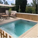 Piscine en kit bloc polystyrne carr 4 x 4 x 1. 50 m