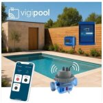 Piscine en kit connect�e : 8 x 4 x 1. 50 m fond plat