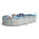 Piscine hors sol ovale 550 x 366 cm x 132 cm h magnum