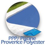 Provence polyester b�che � bulle 400 � bleu s�rie big pool : confort a de 3. 7 x 8. 5 m - bd4c