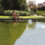 Rouleau liner arm� de 2. 05 x 20 m - alkorplan natural pool - gris fonc�