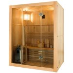 Sauna traditionnel sense 3 places pack complet