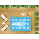 Spa de nage bton 5 x 3 m + nage  contre courant