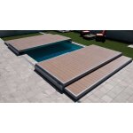 Terrasse mobile piscine deckwell : bassin de 600 x 300 cm