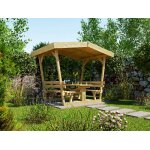 Tonnelle avec bancs 662 weka