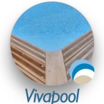 Vivapool liner piscine bois viva pool hawai 410 x 120 cm