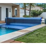 Volet roulant piscine silver - roll polycarbonate sur mesure Volet roulant piscine silver - roll polycarbonate sur mesure