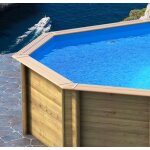 Zodiac liner piscine bois ovale azteck 4. 00 x 7. 30 x 1. 40 m
