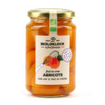 Abricots bio au sirop - fabrication artisanale - pot de 360g