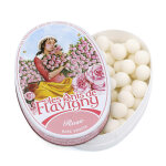 Bonbons  l'anis aromatiss  la rose - bote ovale dcore - boite de 50g