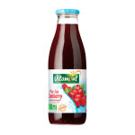 100% pur jus de cranberry bio - bouteille de 75cl