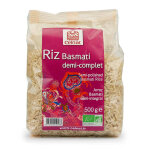 Riz basmati demi - complet bio - sachet de 500g Riz basmati demi - complet bio - sachet de 500g