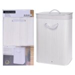 Bathroom solutions panier  linge pliable blanc