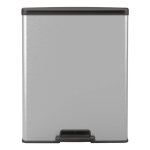 Curver poubelle  pdale deco 65 l argent