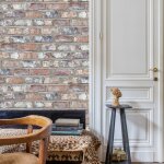 Dutch wallcoverings papier peint briques multicolore ew3103