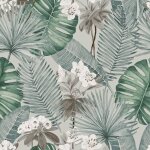 Dutch wallcoverings papier peint eden gris et vert clair Dutch wallcoverings papier peint eden gris et vert clair