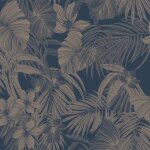 Dutch wallcoverings papier peint joelle argent et bleu