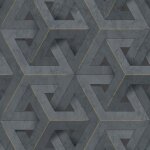 Dutch wallcoverings papier peint onyx anthracite et doré Dutch wallcoverings papier peint onyx anthracite et doré
