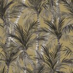 Dutch wallcoverings papier peint palm trees dor� et noir