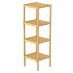 Eisl Étagère de salle de bain avec 4 compartiments bambou 34x33x110 cm Eisl Étagère de salle de bain avec 4 compartiments bambou 34x33x110 cm