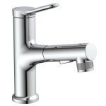 Eisl mitigeur de lavabo variabile avec douchette extractible chrome